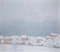 Nevicata ad Orta - 1970 - 60x70